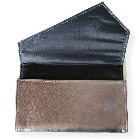 🛍2/$10 Vasanti Makeup Brushes Bag Clutch Metallic - Picture 4 of 6